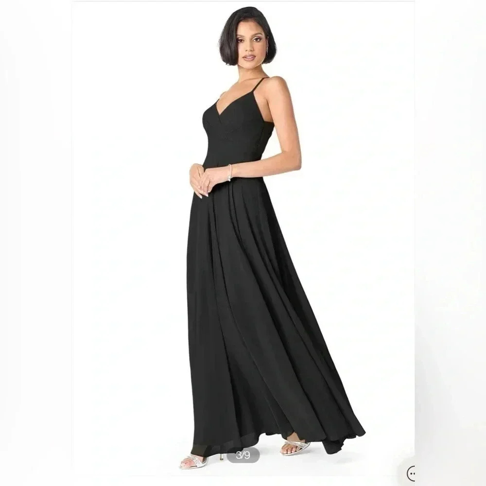 AZAZIE Ruched Chiffon Dress Women's